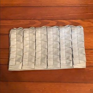 Silver boutique clutch